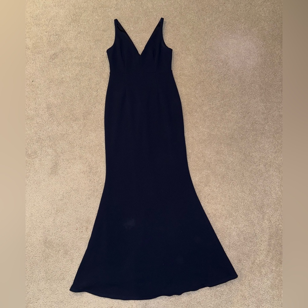 Lulu's Classic Navy Maxi Dress